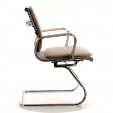 Кресло для посетителей Everprof Nerey CF Экокожа Бежевый