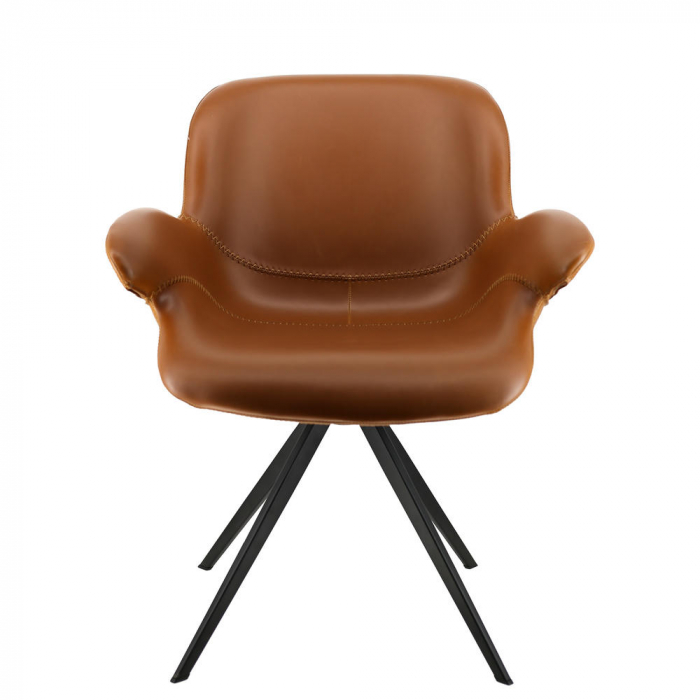 Обеденное кресло Everprof Aurora Экокожа Коричневый