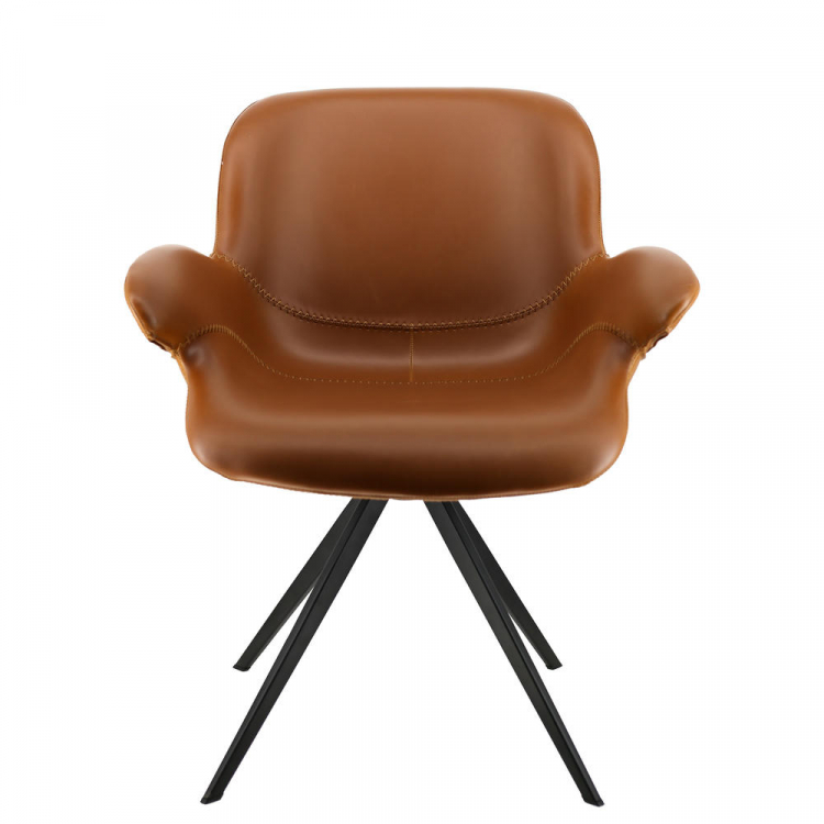 Обеденное кресло Everprof Aurora Экокожа Коричневый