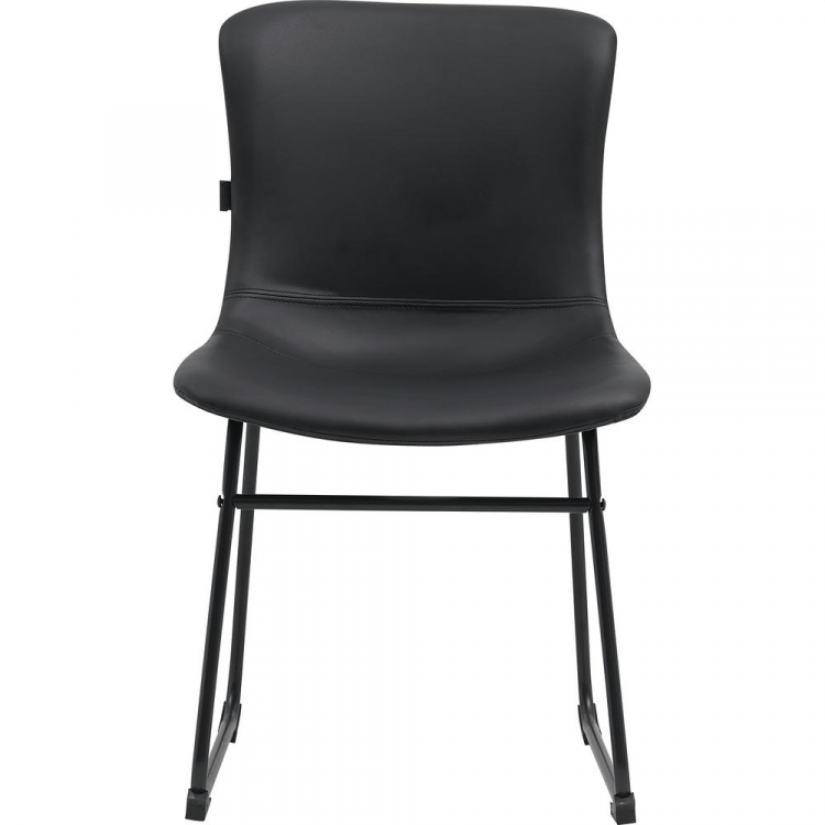 Кресло для посетителей Everprof Expo CF Экокожа Черный