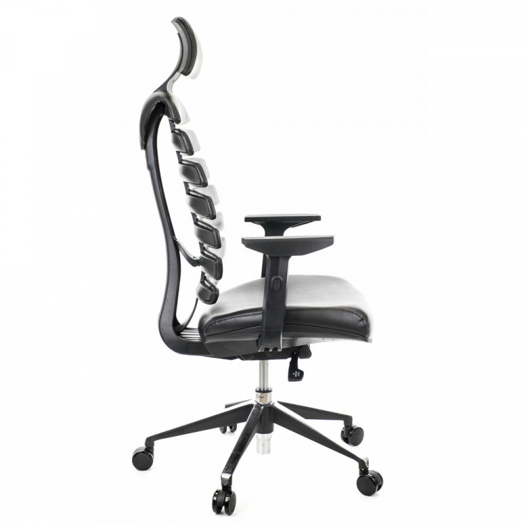 Кресло руководителя Everprof Ergo Black Экокожа Черный