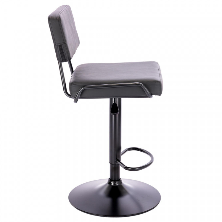 Барный стул Everprof Bit Экокожа Черный