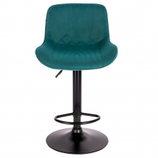 Барный стул Everprof Grace Black Ткань Темно-зеленый