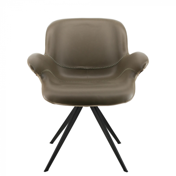 Обеденное кресло Everprof Aurora Экокожа Серый