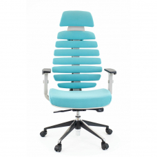 Кресло руководителя Everprof Ergo Grey Ткань Бирюзовый