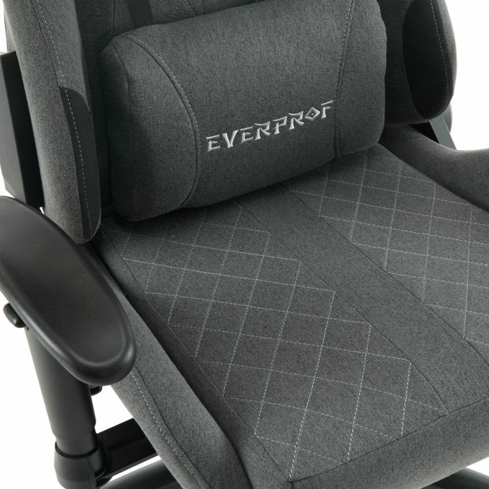 Геймерское кресло Everprof Ghost Ткань Серый