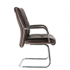 Кресло для посетителей Everprof Kent CF Экокожа Коричневый