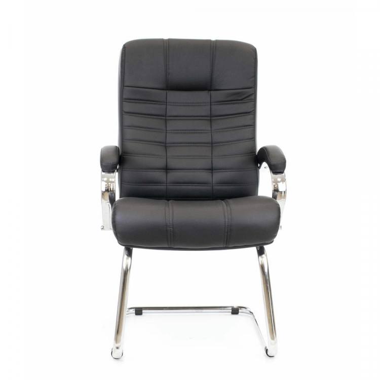 Кресло для посетителей Everprof Atlant CF Экокожа Черный