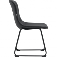 Кресло для посетителей Everprof Expo CF Экокожа Черный
