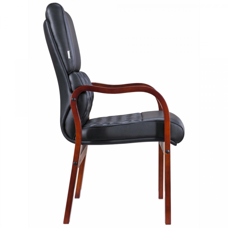 Кресло руководителя Everprof President Wood CF Экокожа Черный