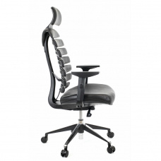 Кресло руководителя Everprof Ergo Black Кожаное Черный