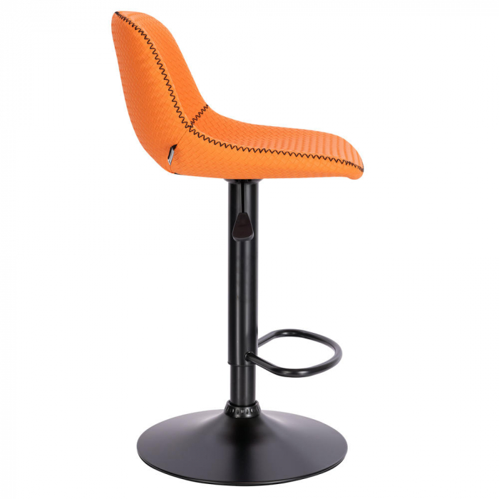 Барный стул Everprof Smile Black Экокожа Оранжевый
