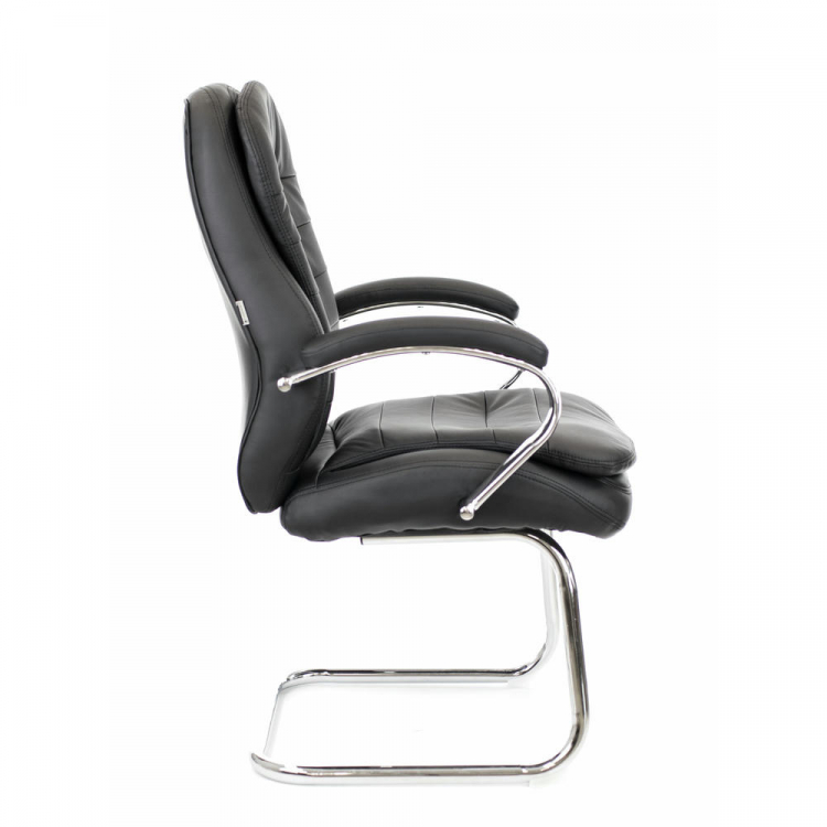 Кресло для посетителей Everprof Valencia CF Экокожа Черный