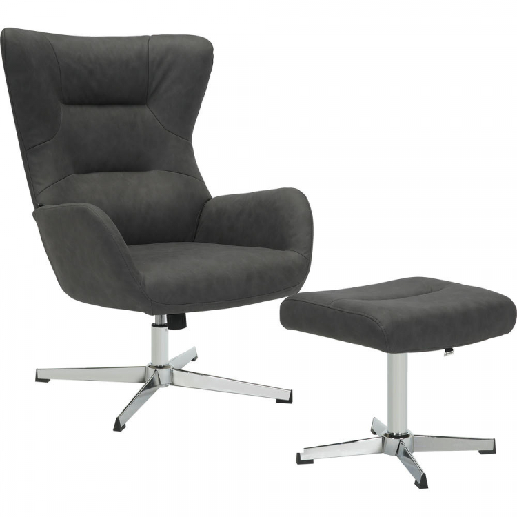 Реклайнер Everprof Apple Ткань Темно-серый