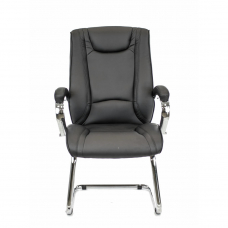 Кресло для посетителей Everprof King CF Экокожа Черный