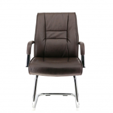 Кресло для посетителей Everprof Kent CF Экокожа Коричневый
