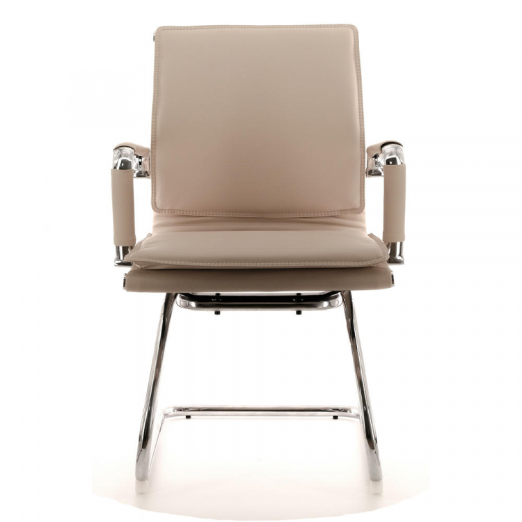 Кресло для посетителей Everprof Nerey CF Экокожа Бежевый