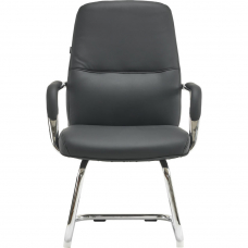 Кресло для посетителей Everprof Vesta CF Экокожа Черный
