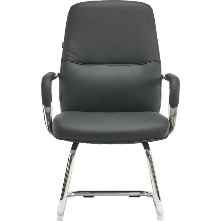 Кресло для посетителей Everprof Vesta CF Экокожа Черный