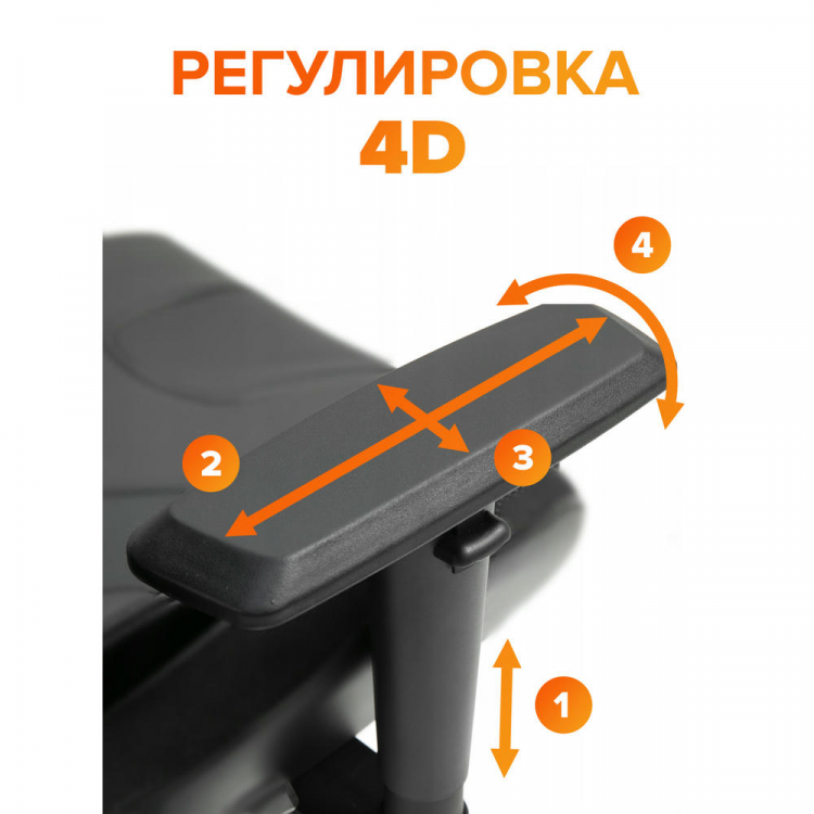 Геймерское кресло Everprof Jaguar Экокожа Белый