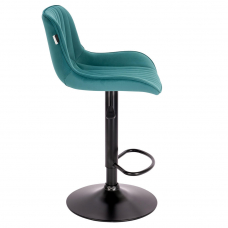 Барный стул Everprof Grace Black Ткань Темно-зеленый