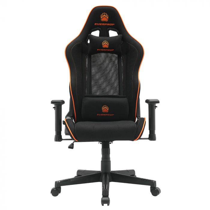 Геймерское кресло Everprof Panther Ткань Оранжевый