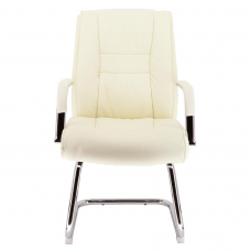 Кресло для посетителей Everprof Kent CF Экокожа Кремовый