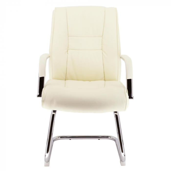 Кресло для посетителей Everprof Kent CF Экокожа Кремовый