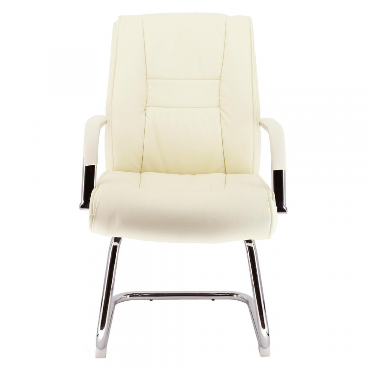 Кресло для посетителей Everprof Kent CF Экокожа Кремовый