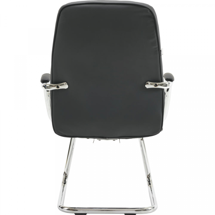 Кресло для посетителей Everprof Vesta CF Экокожа Черный