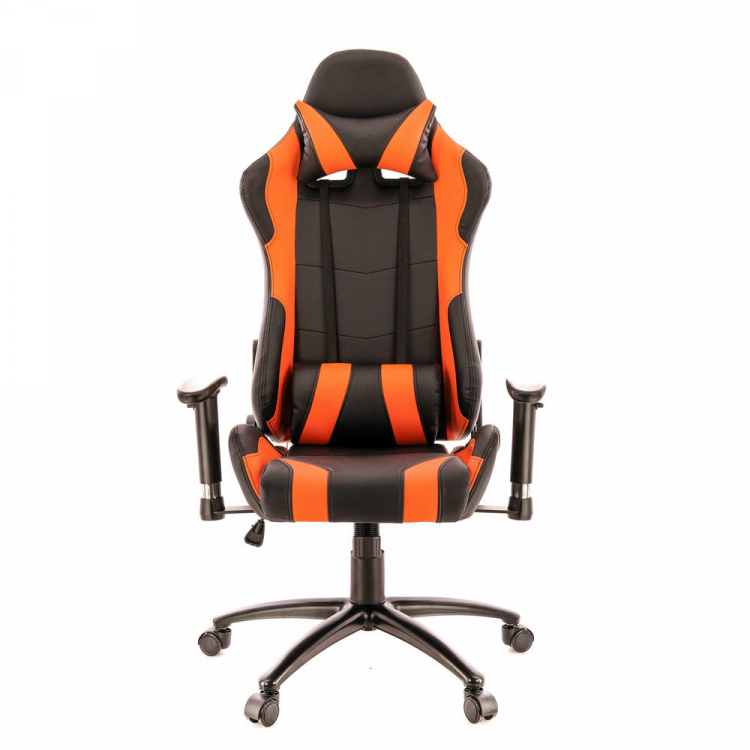 Геймерское кресло Everprof Lotus S2 Экокожа Оранжевый