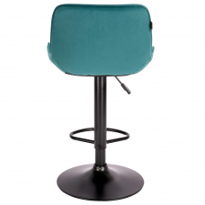 Барный стул Everprof Grace Black Ткань Темно-зеленый