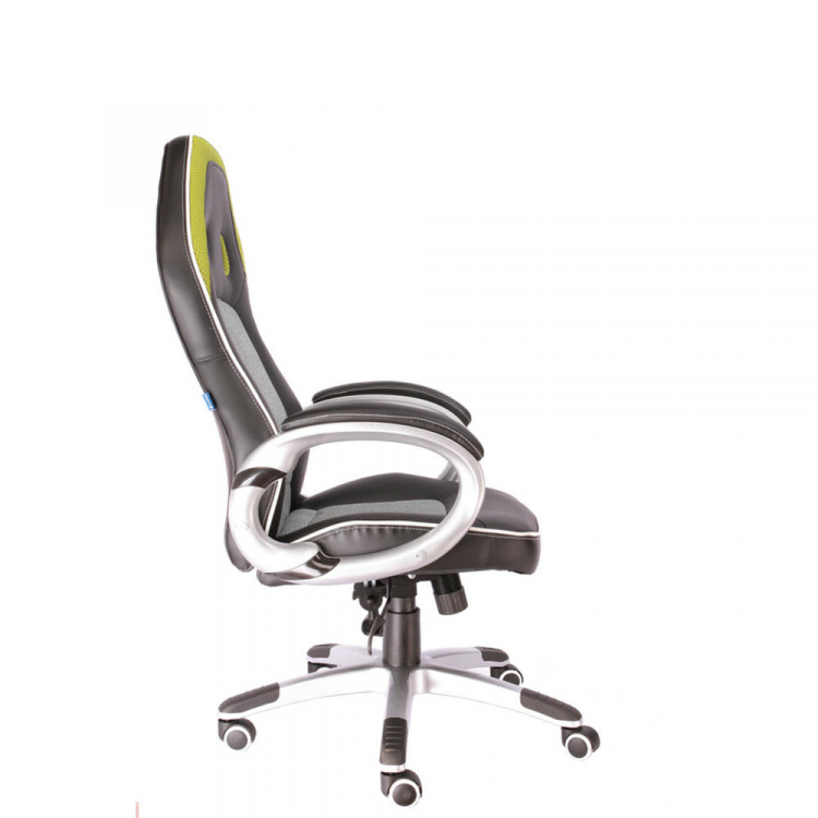 Геймерское кресло Everprof Drive TM Ткань+Экокожа Зеленый