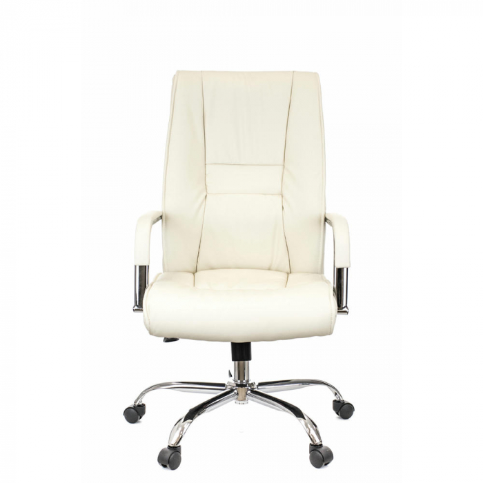 Кресло руководителя Everprof Kent TM Экокожа Кремовый