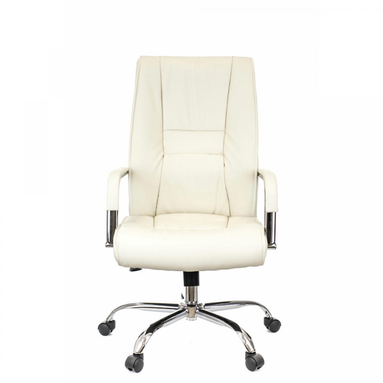 Кресло руководителя Everprof Kent TM Экокожа Кремовый