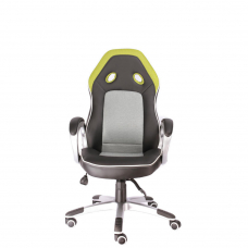 Геймерское кресло Everprof Drive TM Ткань+Экокожа Зеленый