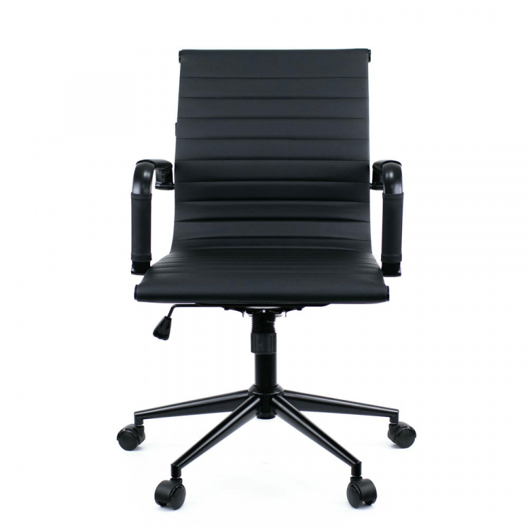 Операторское кресло Everprof Leo Black T Экокожа Черный