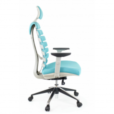 Кресло руководителя Everprof Ergo Grey Ткань Бирюзовый