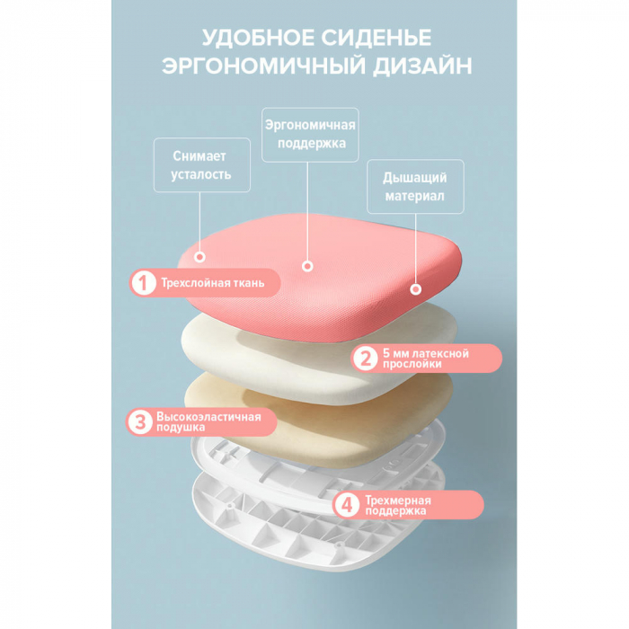 Детское кресло Everprof Kids 102 Ткань Розовый