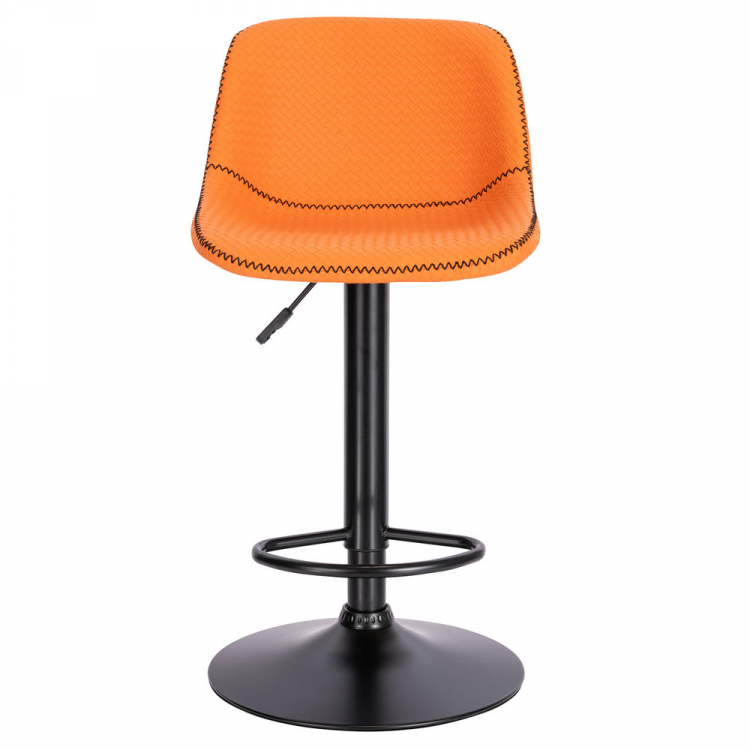 Барный стул Everprof Smile Black Экокожа Оранжевый