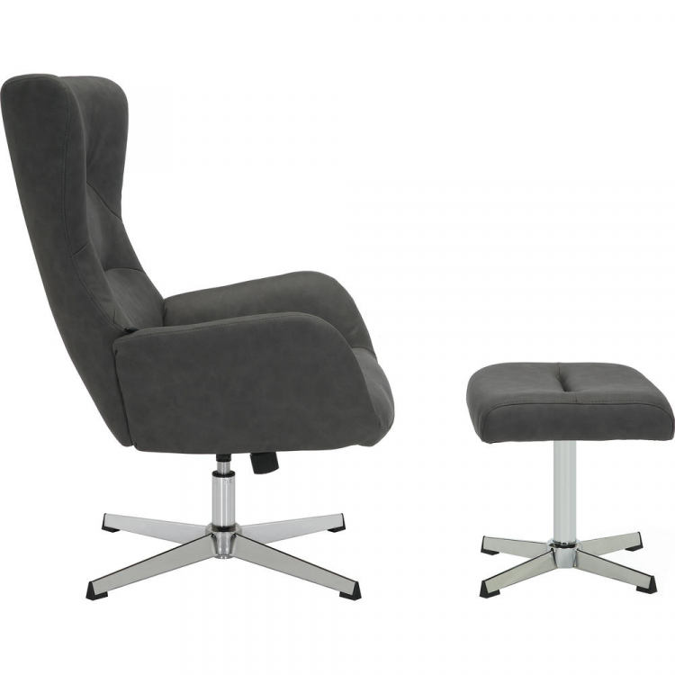 Реклайнер Everprof Apple Ткань Темно-серый