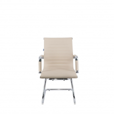 Кресло для посетителей Everprof Leo CF Экокожа Бежевый