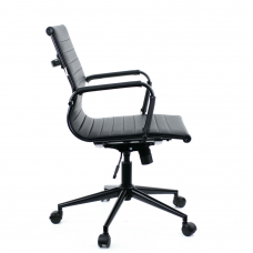 Операторское кресло Everprof Leo Black T Экокожа Черный