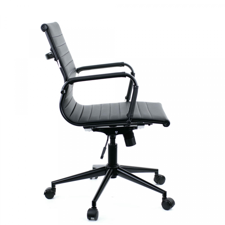 Операторское кресло Everprof Leo Black T Экокожа Черный