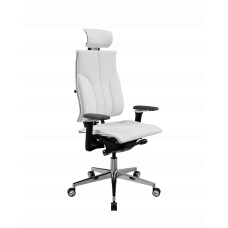 Кресло руководителя Метта Y 4DF B2-10D - ЭкоКожа(Инфинити) /Kc06/Nc06/D15P/H13mL-3D(M26.B35.G25.W04) (Белый)