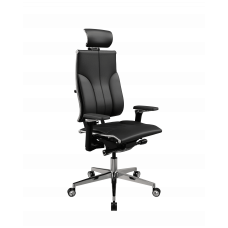 Кресло руководителя МЕТТА Y 4DF B2-10D - ЭкоКожа(Инфинити) /Kc06/Nc06/D15P/H13mL-3D(M26.B35.G25.W04) (Черный)