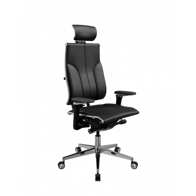 Кресло руководителя МЕТТА Y 4DF B2-10D - ЭкоКожа(Инфинити) /Kc06/Nc06/D15P/H13mL-3D(M26.B35.G25.W04) (Черный)