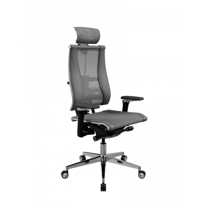 Кресло руководителя Y 4DF B2-14D - YM93+Infinity Серый