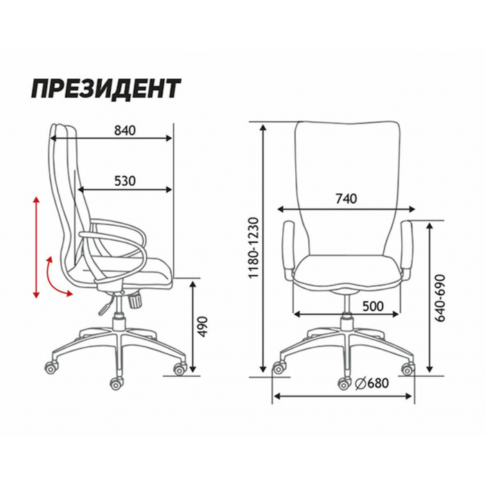 Президент Серо-коричневый Мультиблок
