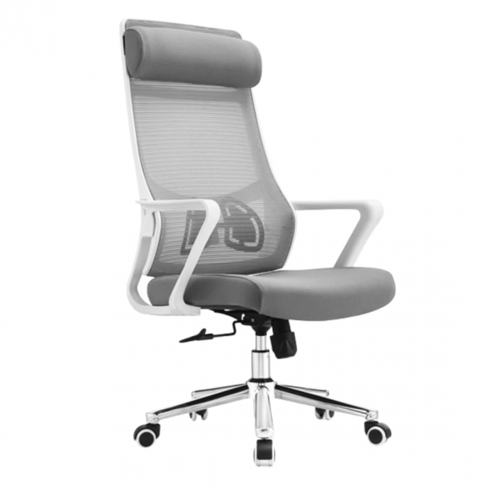 Кресло SitUp AURA Grey (Аура грэй) chrome (сетка Grey/Grey)